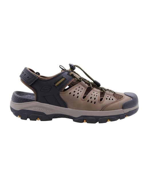 Skechers Brown Flat Sandals for men