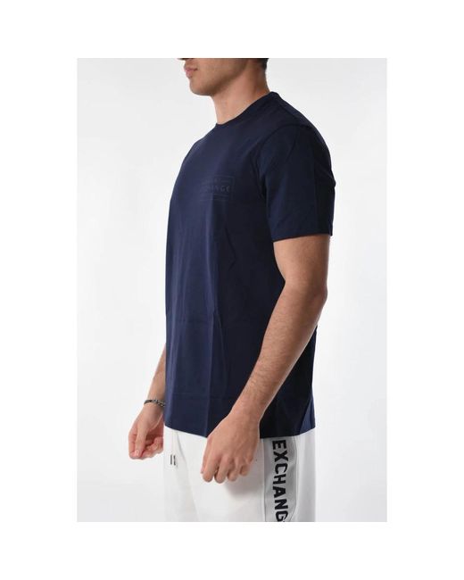 Armani Exchange Blue T-Shirts for men