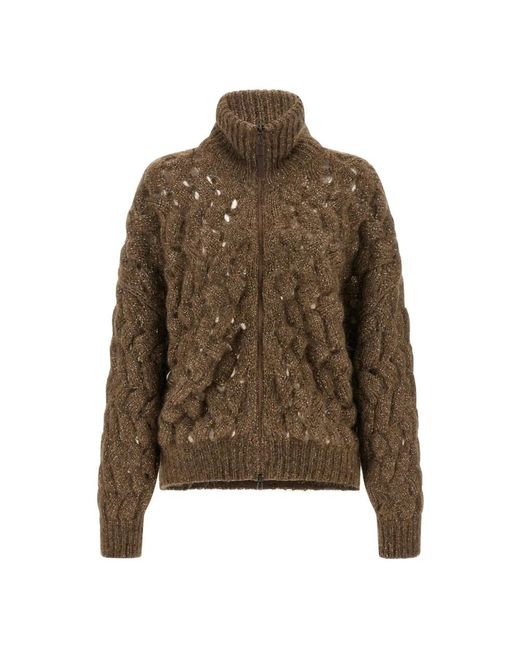 Brunello Cucinelli Green Cardigans