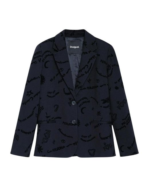 Desigual Ame Dora Blazer in het Blue
