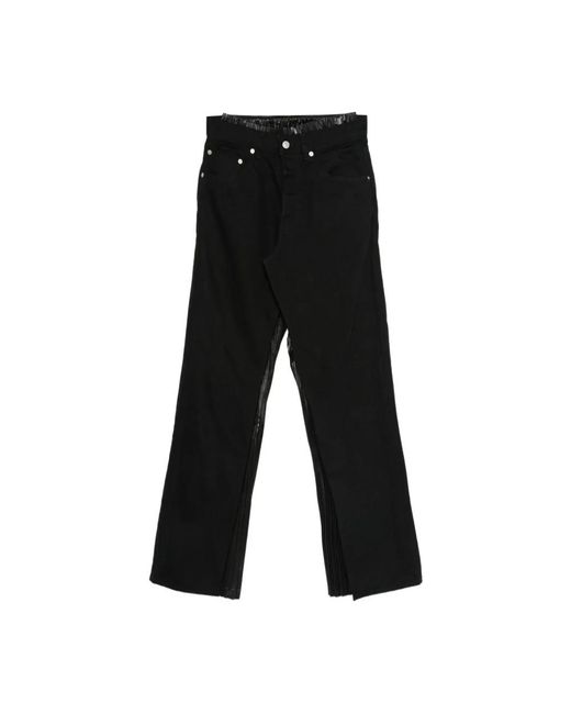 Junya Watanabe Black Straight Trousers