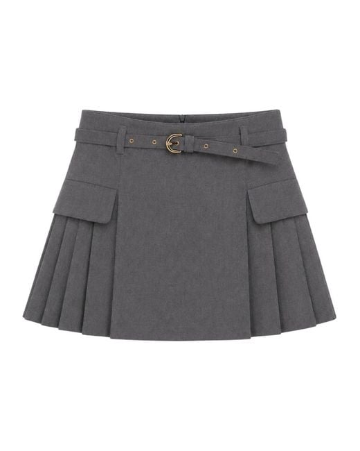 Imperial Gray Short Skirts