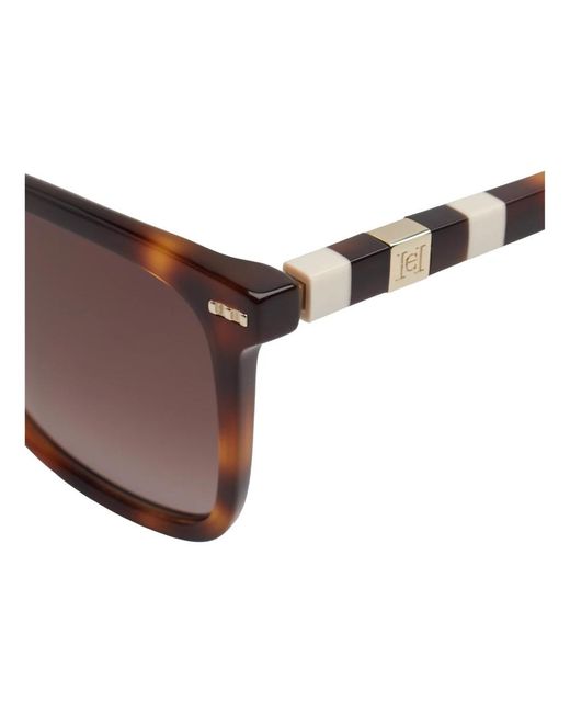 Carolina Herrera Brown Sunglasses