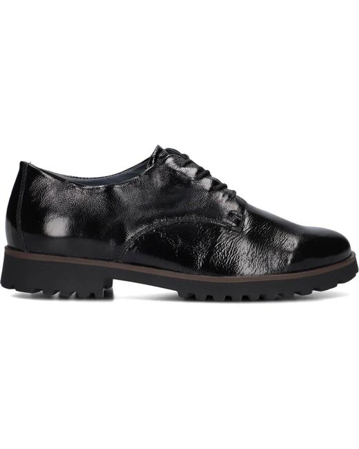 Waldläufer Black Schnürschuhe Schwarz Lackleder