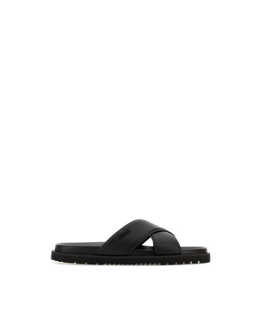 Versace Black Sliders for men