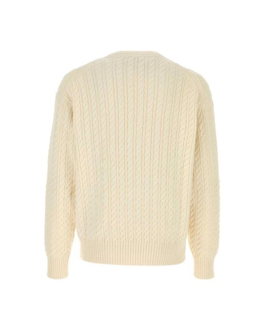 KENZO White Round-Neck Knitwear for men