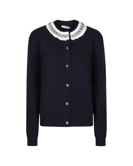 Prada Blue Cardigans