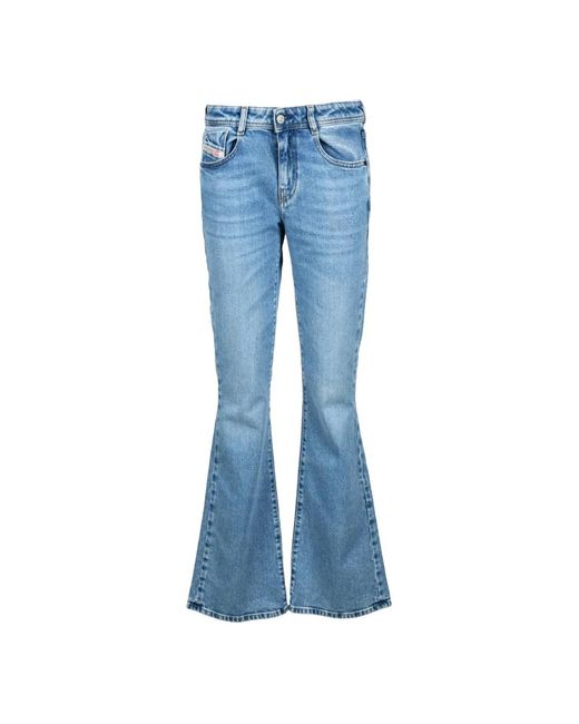 DIESEL Jeans ,Blauw ,Katoen Flared Jeans in het Blue