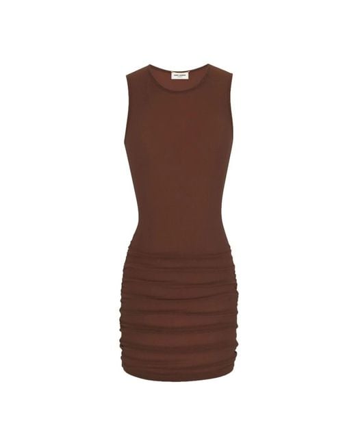 Saint Laurent Short Dresses in het Brown