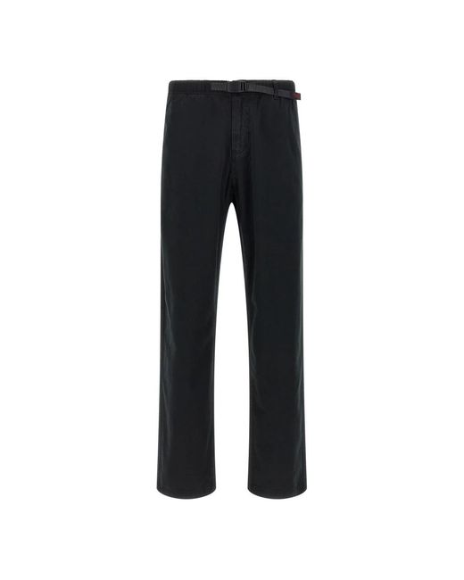 Gramicci Black Straight Trousers for men