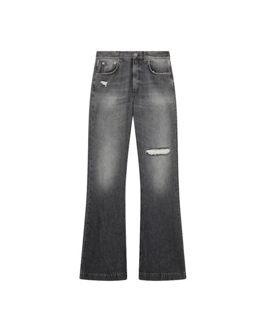 Dondup Gray Flared Jeans