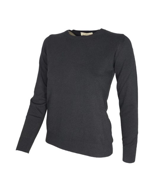 Cashmere Company Black Round-Neck Knitwear