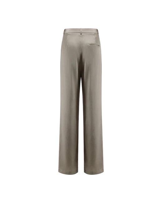 Alysi Gray Wide Trousers