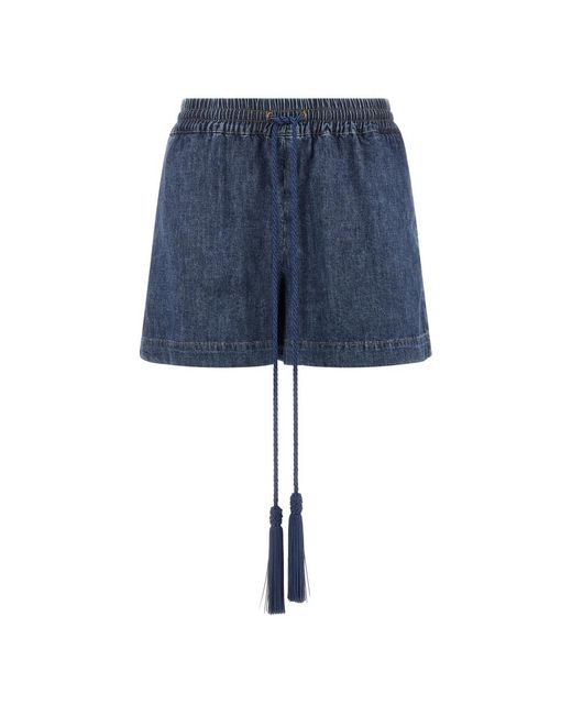Valentino Garavani Blue Denim Shorts