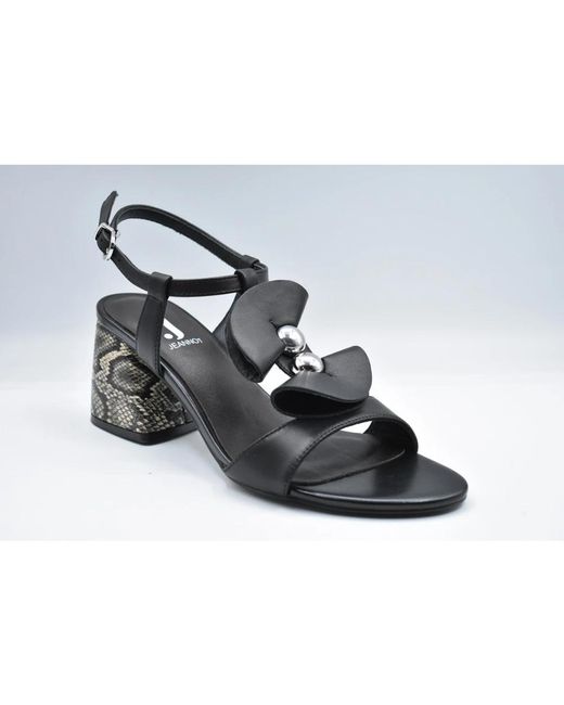 Jeannot Black High Heel Sandals