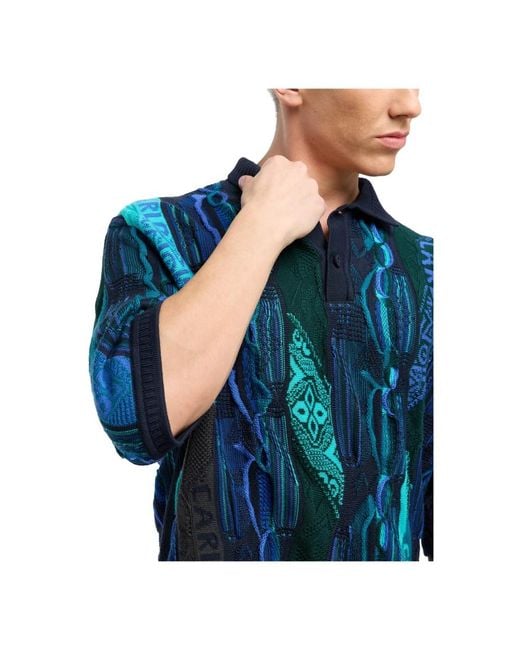 carlo colucci Blue Polo Shirts for men