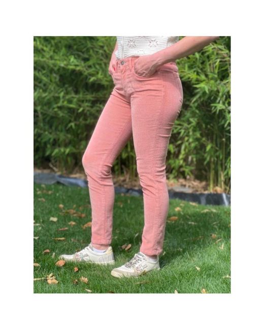Islow Pink Slim-Fit Trousers