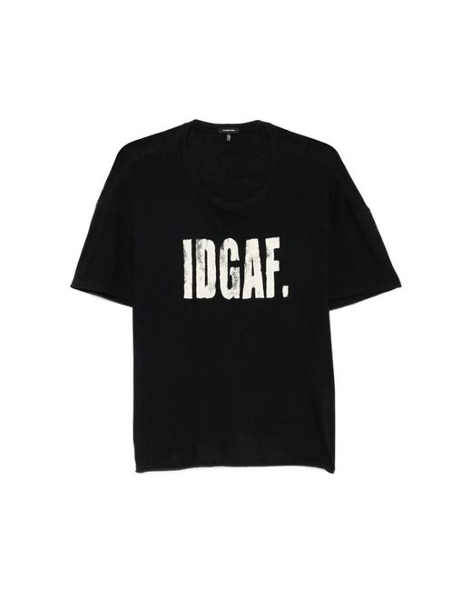 R13 Black T-Shirts for men