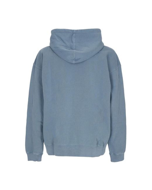 Obey Schwerer pigment hoodie in Blue für Herren