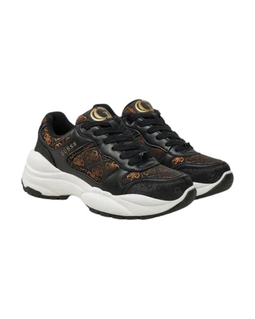 Scarpe Donna GUESS Sneakers Bianche con Borchie Linea Razz a sconto