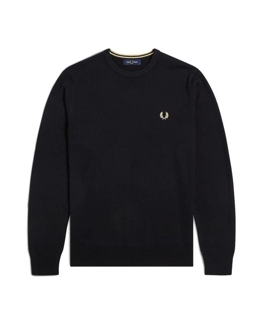 Fred Perry Blue Round-Neck Knitwear for men