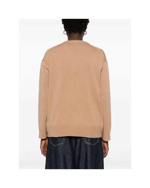 Round-Neck Knitwear Max Mara de color Natural