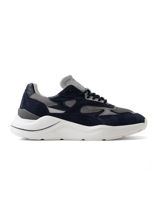 Date Schoenen ,Blauw ,Katoen Running Sneakers in het Blue voor heren