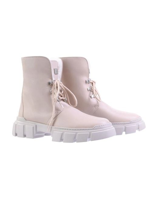 Högl Gray Lace-Up Boots