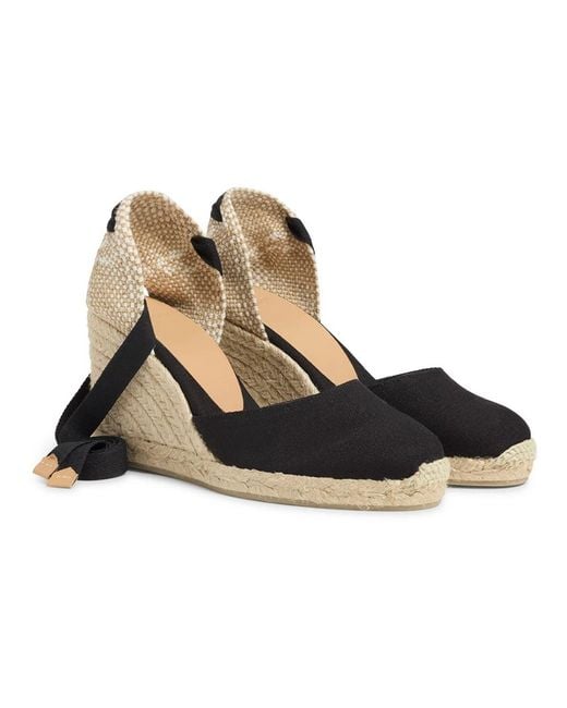 Castaner Black Wedges