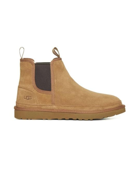 Ugg Platte Suède Schoenen Met Wollen Voering in het Brown voor heren