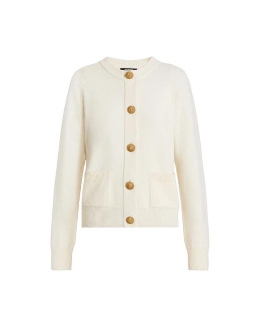 Balmain White Cardigans