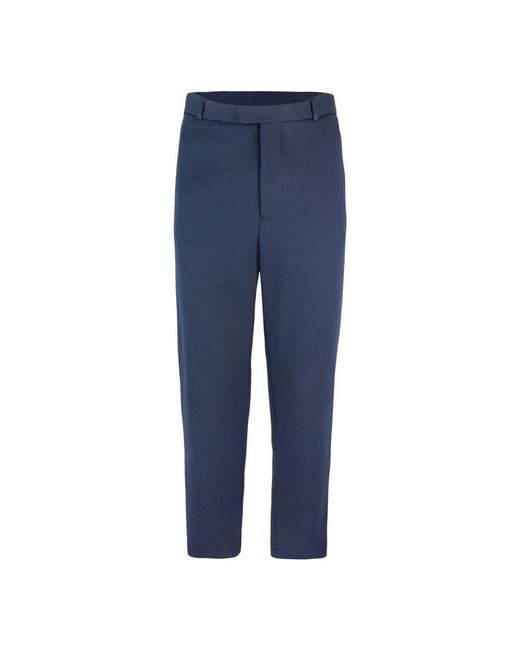 Emporio Armani Blaue Chino Hose Regular Fit Haken- Und Reißverschluss in Blue für Herren