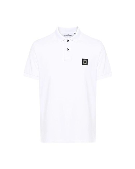 Stone Island Klassisches polo shirt in verschiedenen farben in White für Herren