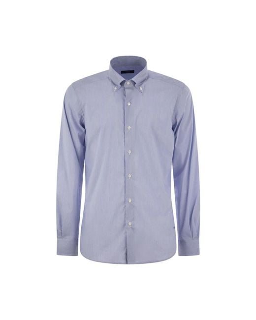 Fay Blue Casual Shirts for men