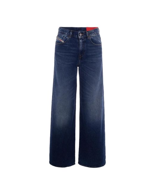 DIESEL Blue Wide Jeans