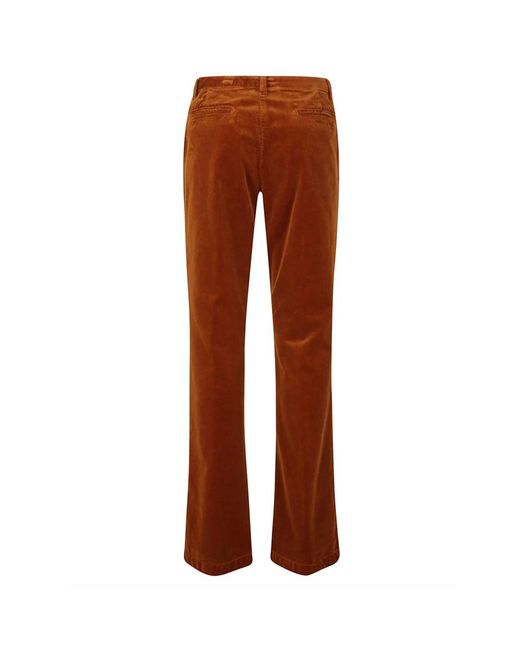 Massimo Alba Brown Samt ziegel pantalone mit reißverschluss,samt brick pantalone mit reißverschluss