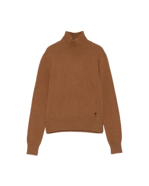 AMI Truien & Vesten ,Bruin ,Bruine Sweater Collectie in het Brown