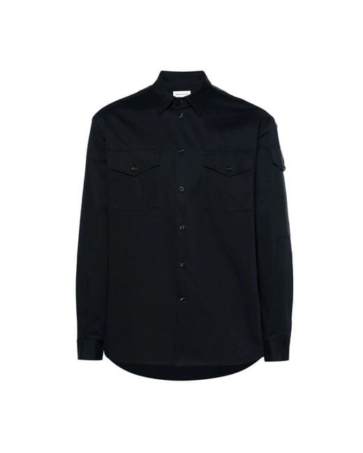 McQueen Black Casual Shirts for men