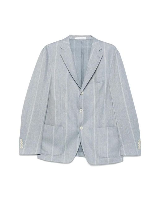 Eleventy Blue Blazers for men