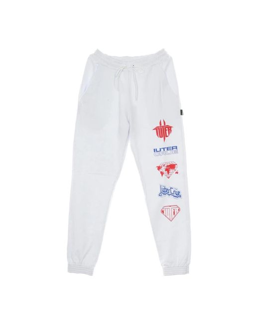 Iuter White Sweatpants for men