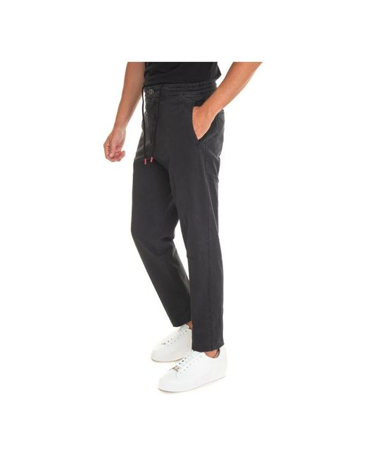 Kiton Jogginghose mit stahlknopfverschluss in Black für Herren