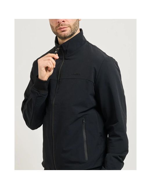 Guess Nylon Jas in het Black voor heren