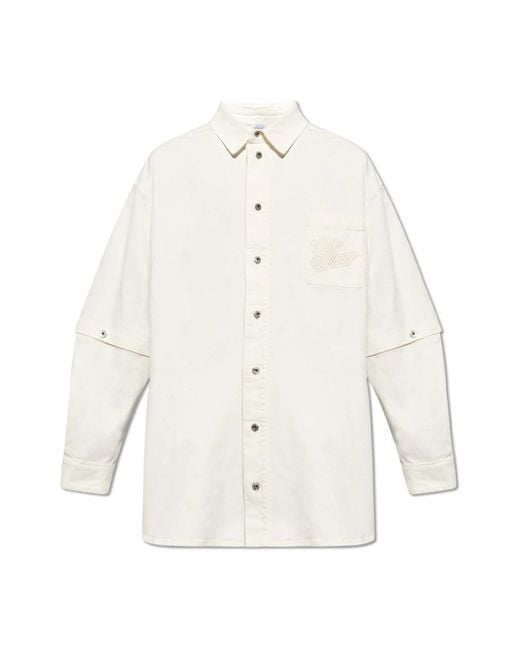 Off-White c/o Virgil Abloh White Denim Shirts for men