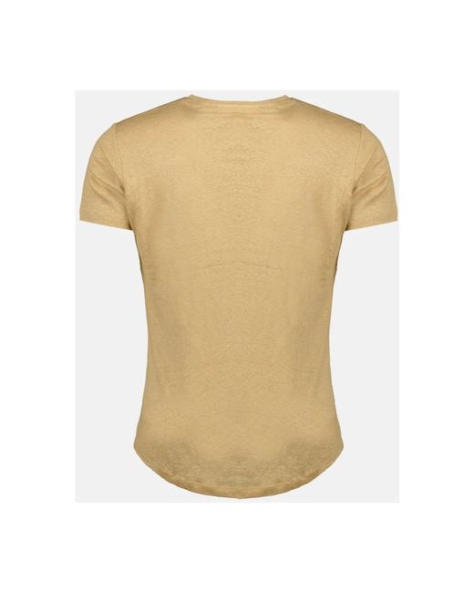 Orlebar Brown Kurzarm leinen t-shirt in Natural für Herren