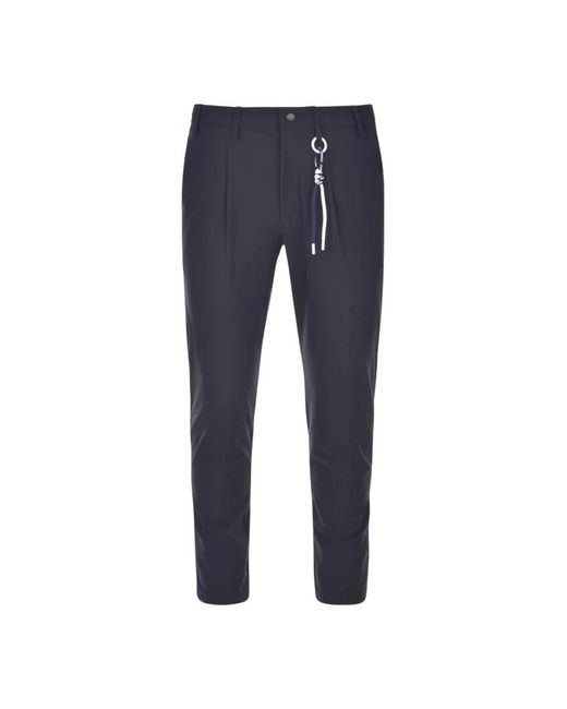 People Of Shibuya Blue Slim-Fit Trousers for men