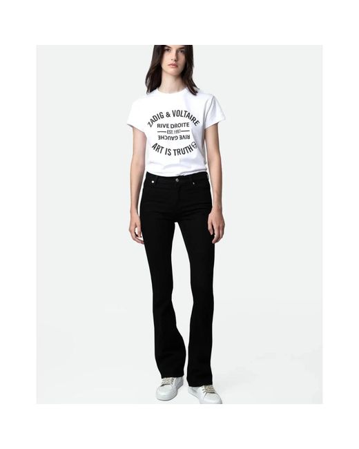 Zadig & Voltaire Black Bootcut Jeans