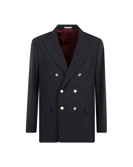 Brunello Cucinelli Blue Blazers for men