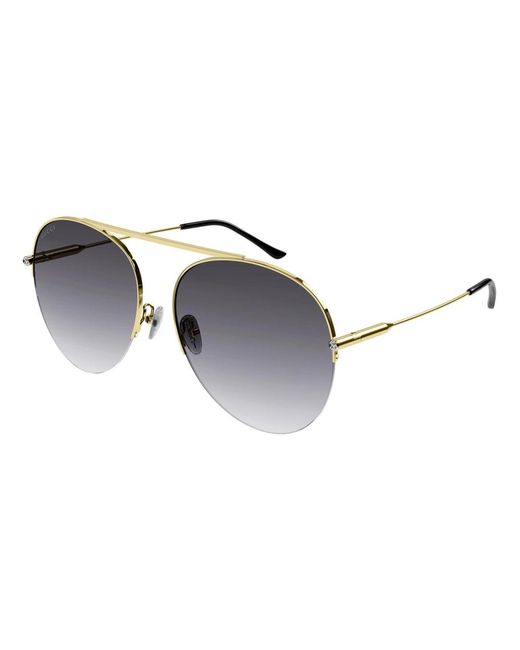 Gucci Metallic Oval Sunglasses