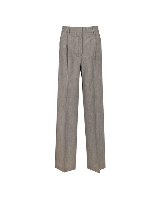 Golden Goose Deluxe Brand Gray Wide Trousers