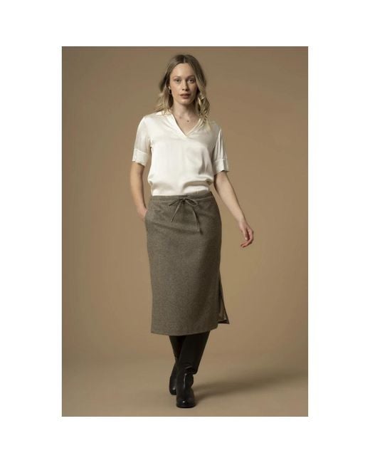 Kocca Green Midi Skirts
